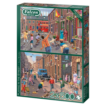 Falcon - Playing in the Street (2x500 pieces) - product image - Jumboplay.com