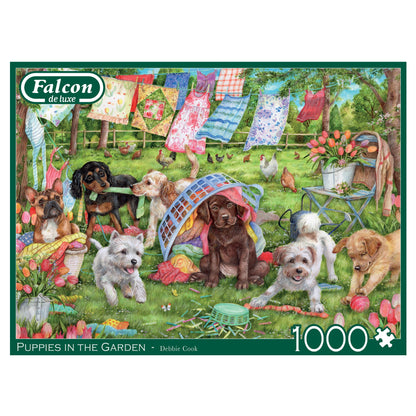 Falcon Puppies in the Garden 1000pcs - product image - Jumboplay.com