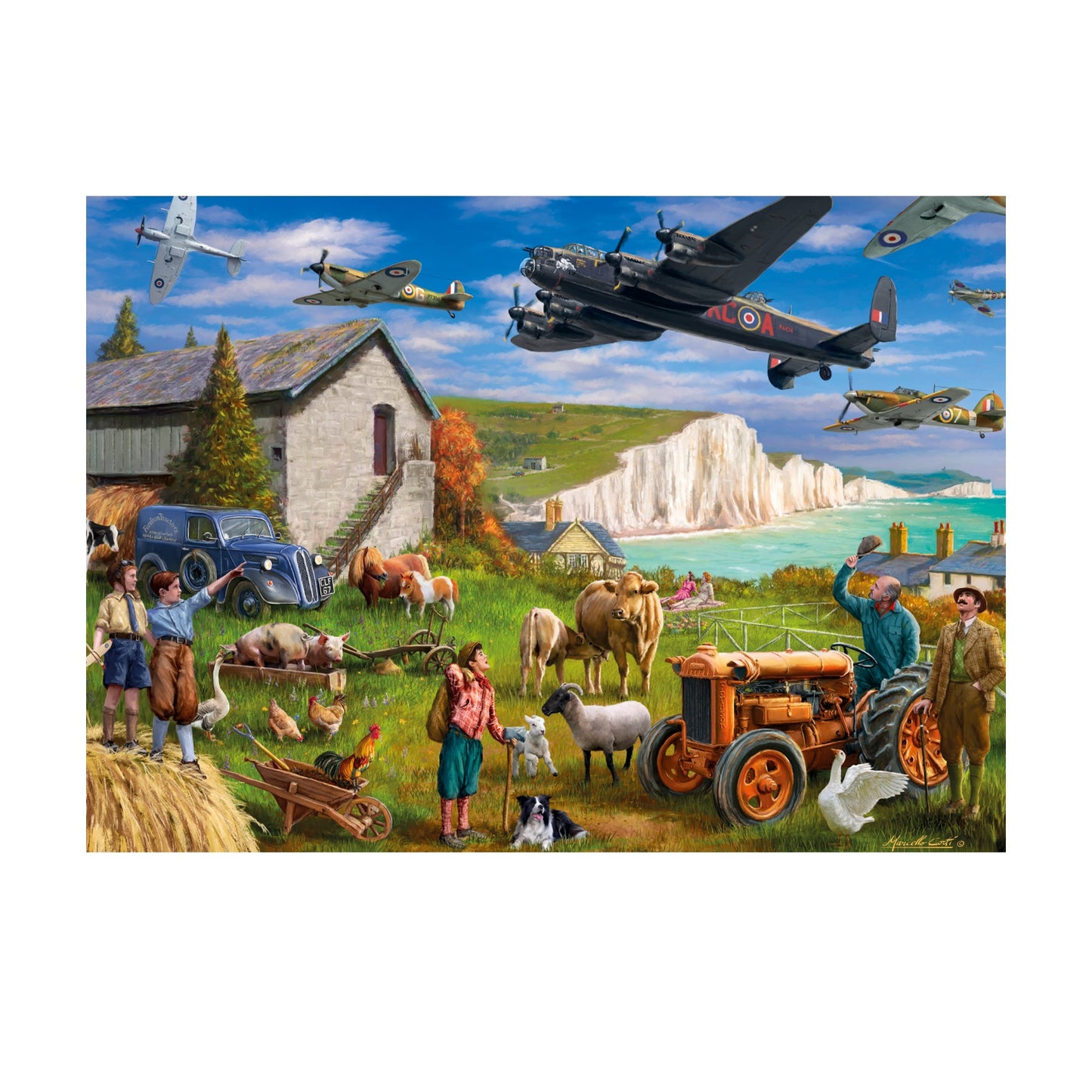 Falcon Flight over Dover 1000pcs - product image - Jumboplay.com