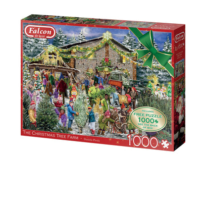 Falcon The Christmas Tree Farm 2x1000 pcs - product image - Jumboplay.com