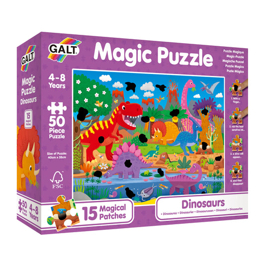 Magic Puzzle - Dinosaurs (50 pieces)