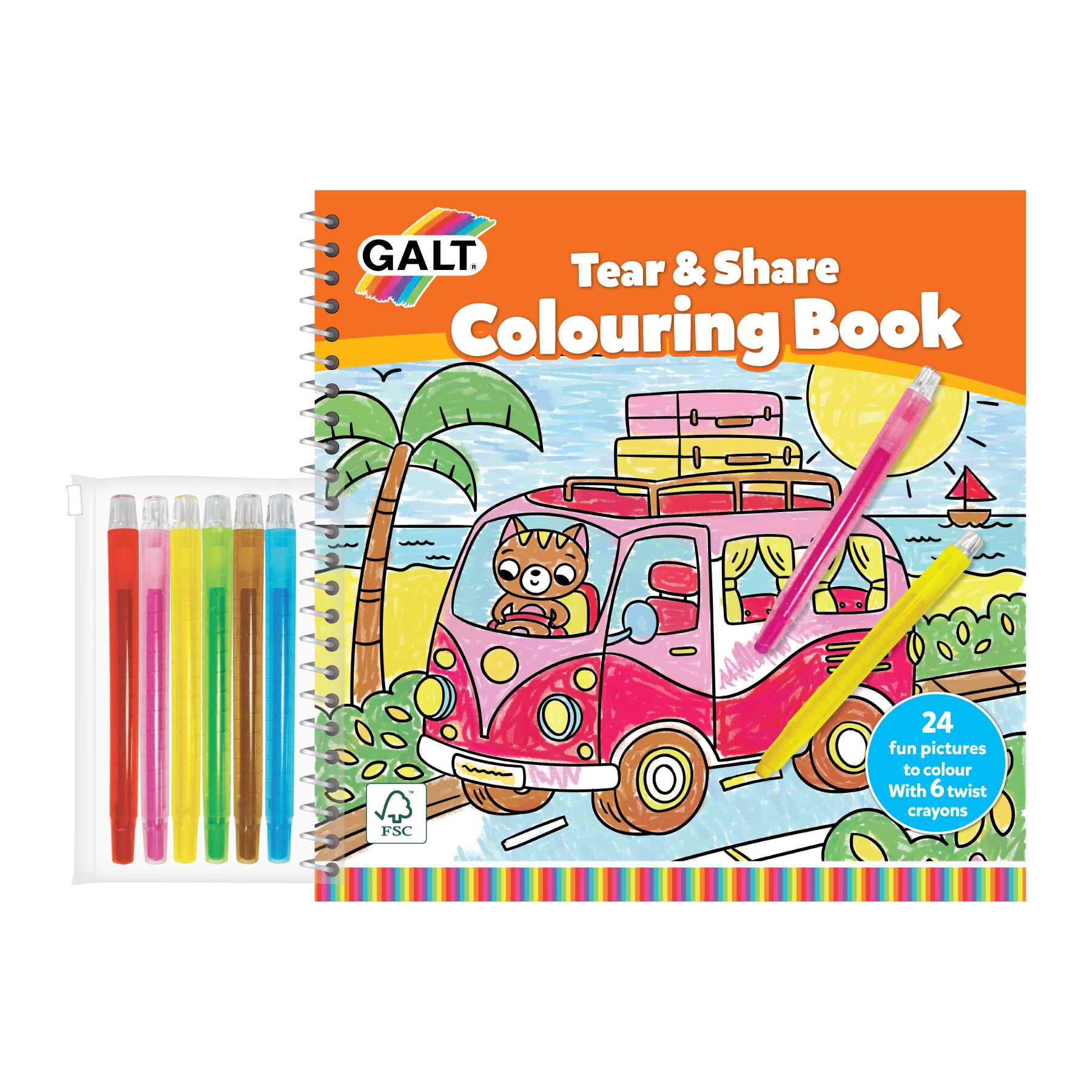 Tear and share - colouring book