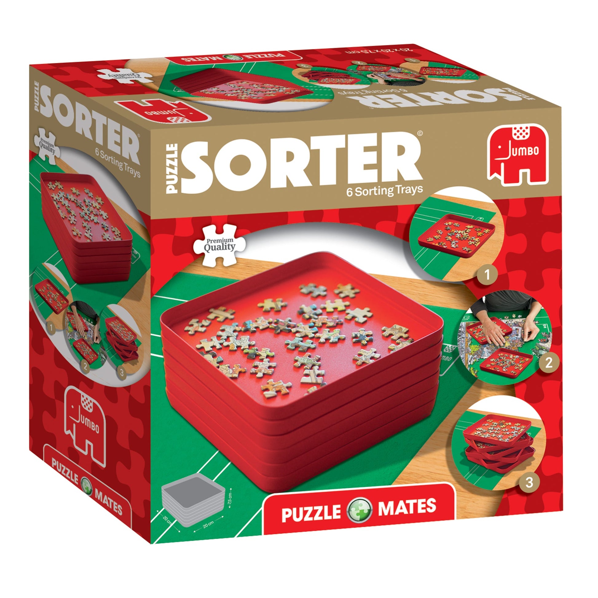 Puzzle Mates - Puzzle Sorter (6 Trays 20x20cm) - product image - Jumboplay.com