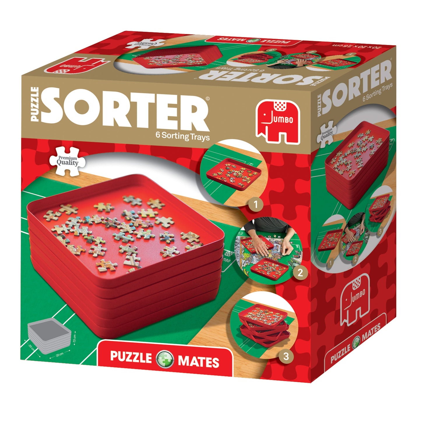 Puzzle Mates - Puzzle Sorter (6 Trays 20x20cm) - product image - Jumboplay.com