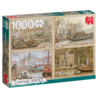 Premium Collection - Anton Pieck, Canal Boats (1000 pieces) - product image - Jumboplay.com