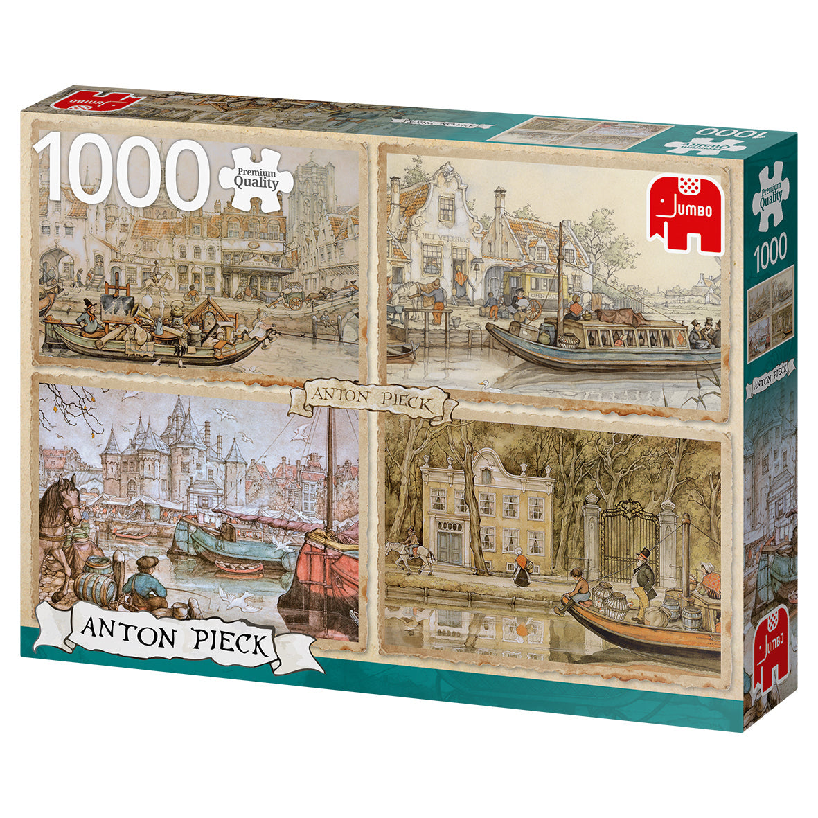 Premium Collection - Anton Pieck, Canal Boats (1000 pieces) - product image - Jumboplay.com