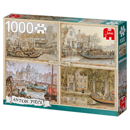 Premium Collection - Anton Pieck, Canal Boats (1000 pieces) - product image - Jumboplay.com
