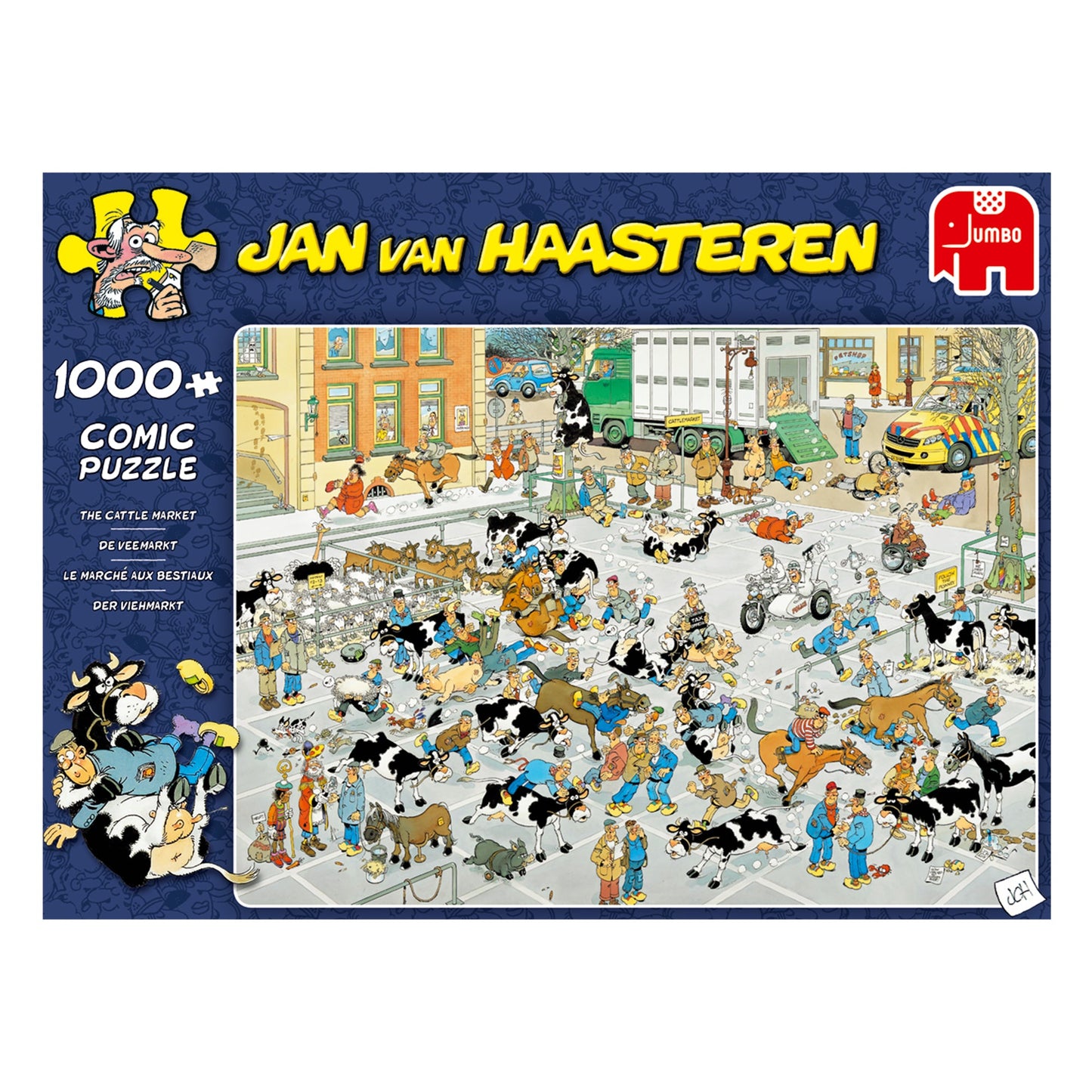 Jan van Haasteren - The Cattle Market (1000 pieces) - product image - Jumboplay.com