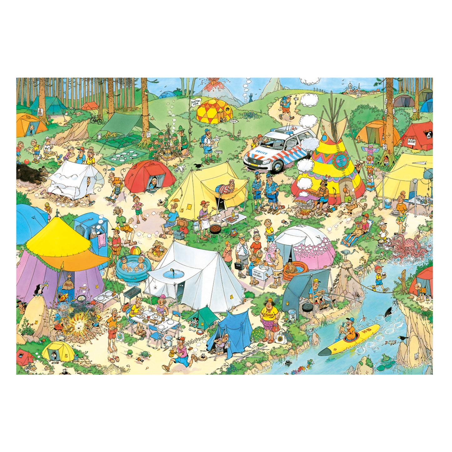 JvH Camping in the Forest (1000 pieces) - product image - Jumboplay.com