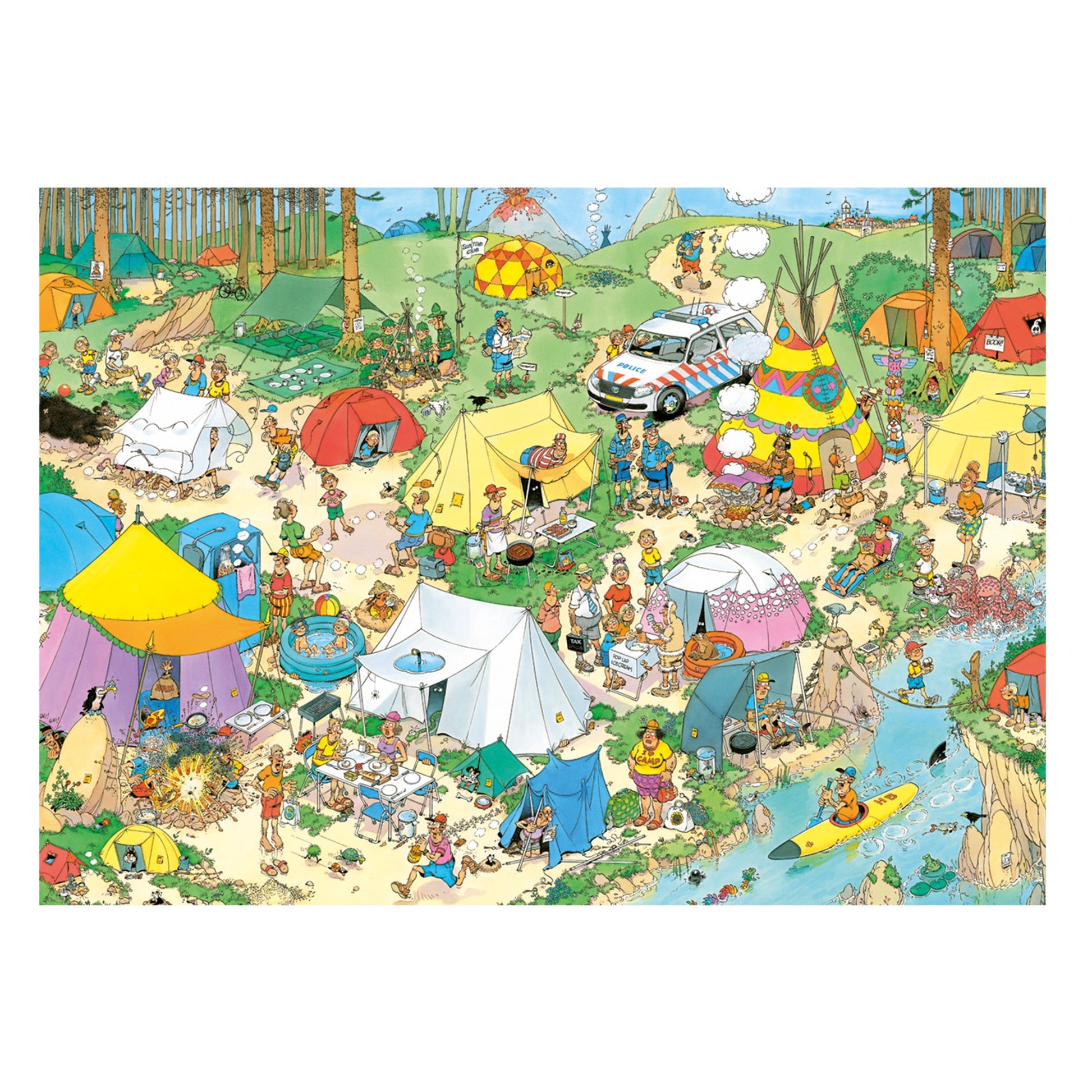 JvH Camping in the Forest (1000 pieces) - product image - Jumboplay.com