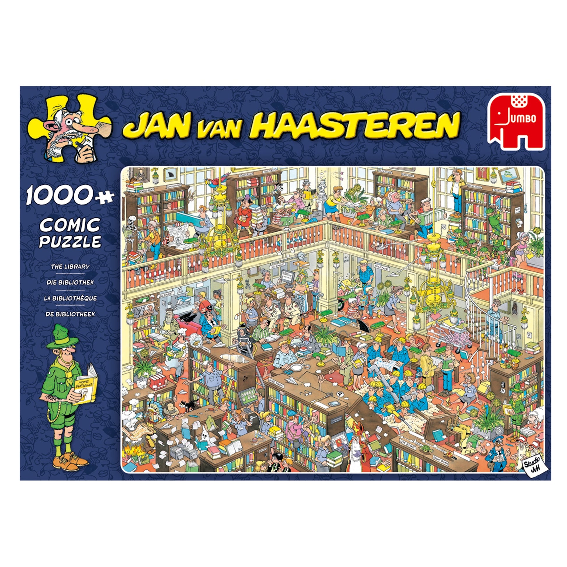 JvH The Library (1000 pieces) - product image - Jumboplay.com