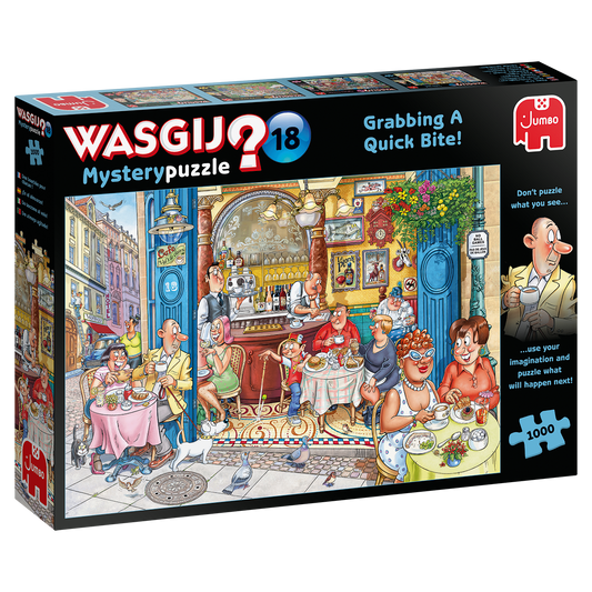 Wasgij Mystery 18 - Grabbing a Quick Bite! (1000 pieces)