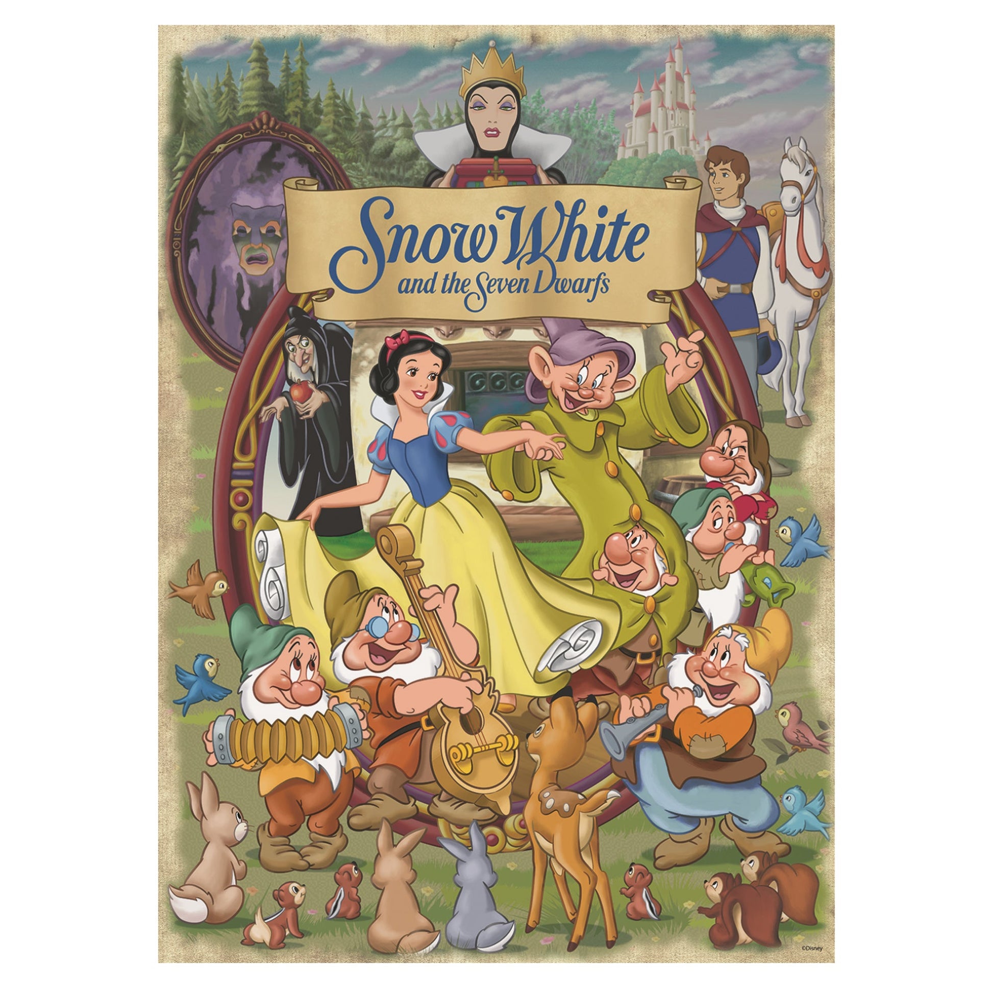 **Disney Classic Movie Poster Puzzle Snow White 1000 pcs - product image - Jumboplay.com