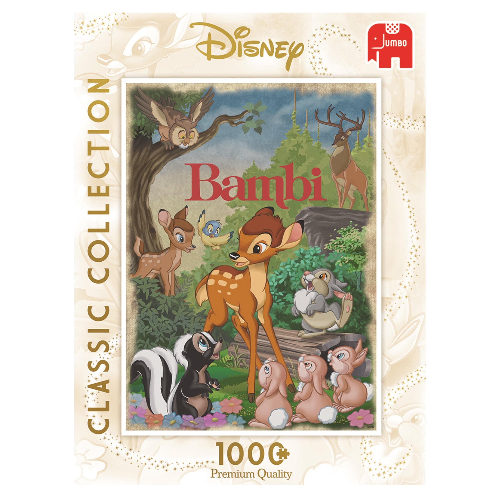 **Disney Classic Movie Poster Puzzle Bambi 1000pcs - product image - Jumboplay.com