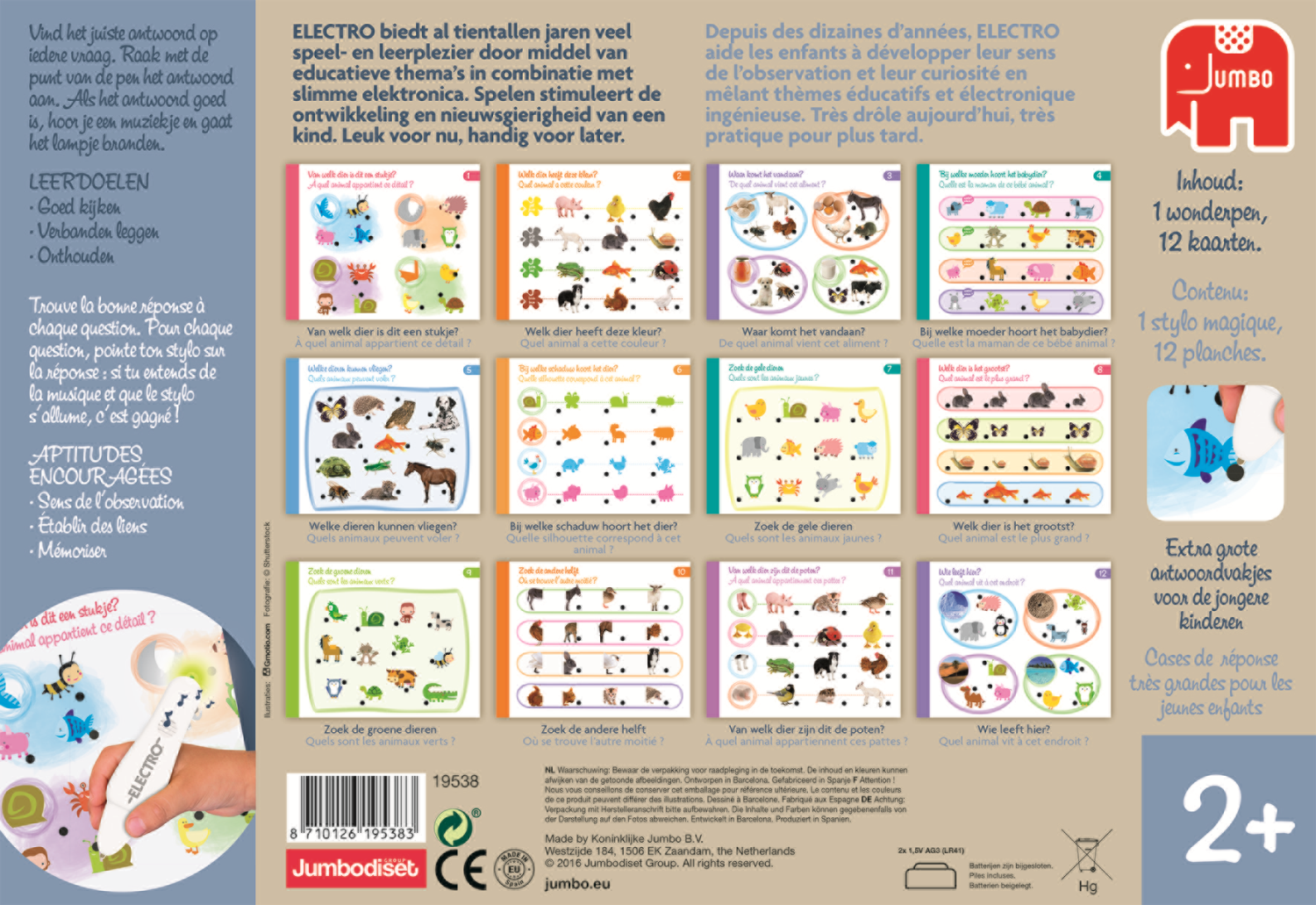 Electro Wonderpen Ontdek De Dieren NL+FR - product image - Jumboplay.com