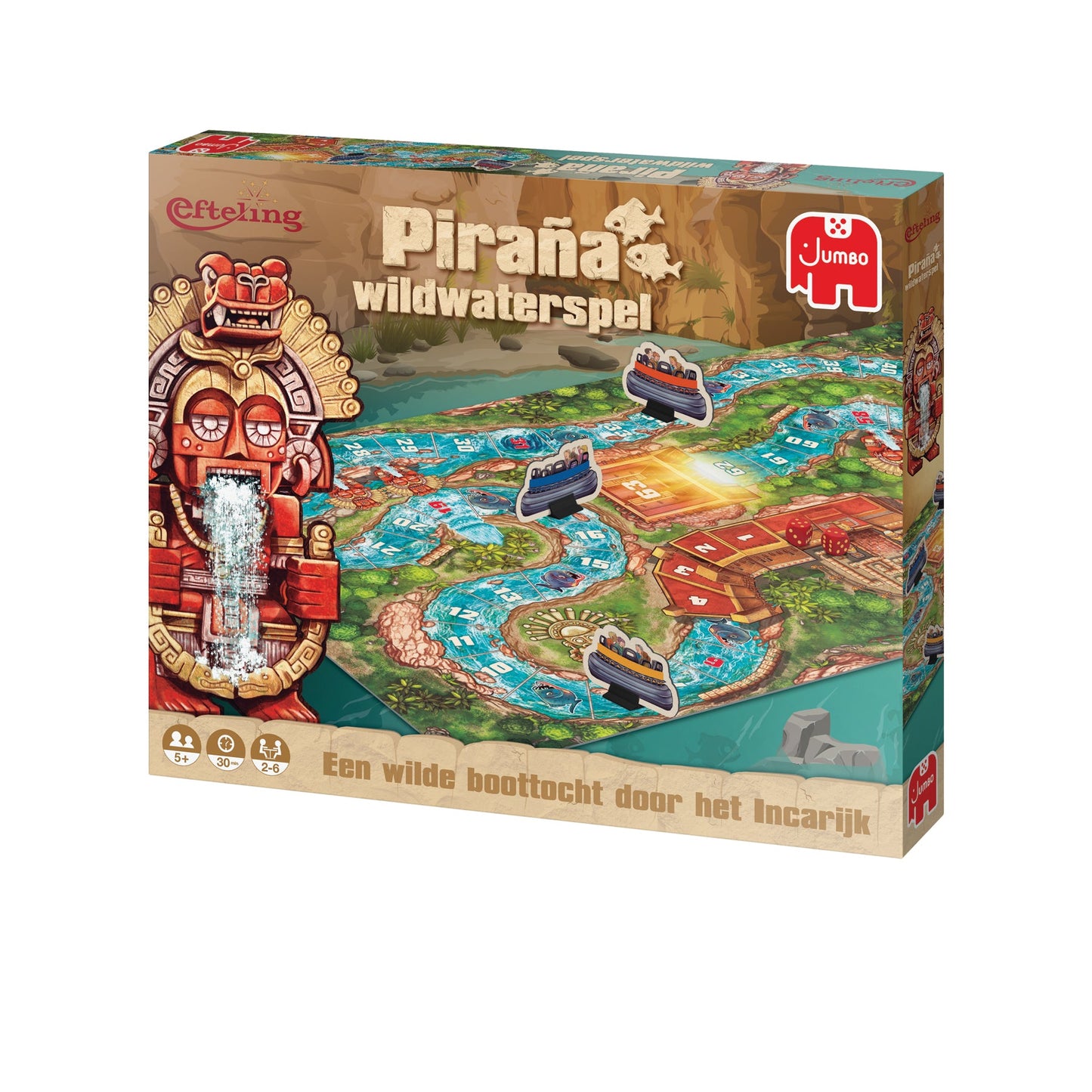 Ganzenbord Efteling - Piraña Wildwaterspel - product image - Jumboplay.com