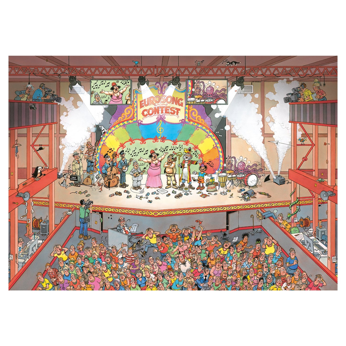 Jan van Haasteren - Eurosong Contest (1000 pieces) - product image - Jumboplay.com