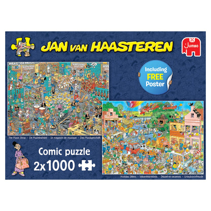 JvH The Music Shop & Holiday Jitters (2x1000 pieces) - product image - Jumboplay.com