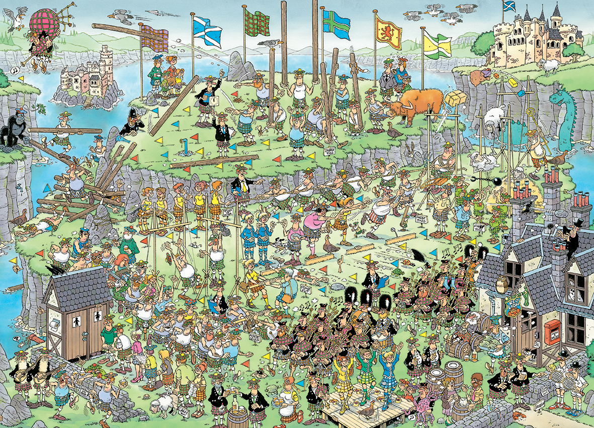 JvH Highland Games 1000pcs - product image - Jumboplay.com