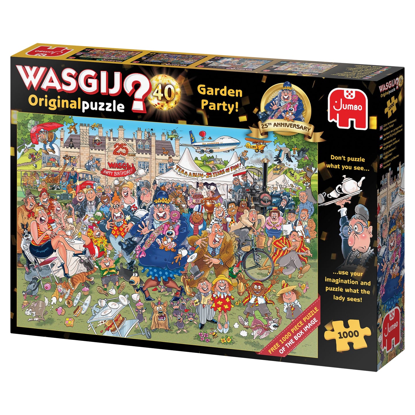 Wasgij Original 40 25th Anniversary 2x1000pcs (1x 1000pcs for free) - product image - Jumboplay.com