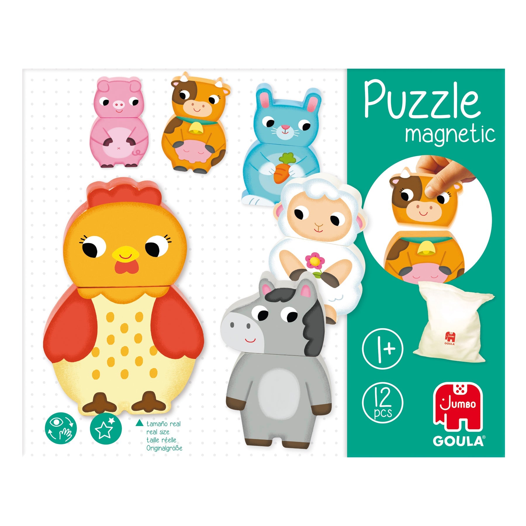 Magnetic Interchangeable Farm Puzzle - product image - Jumboplay.com