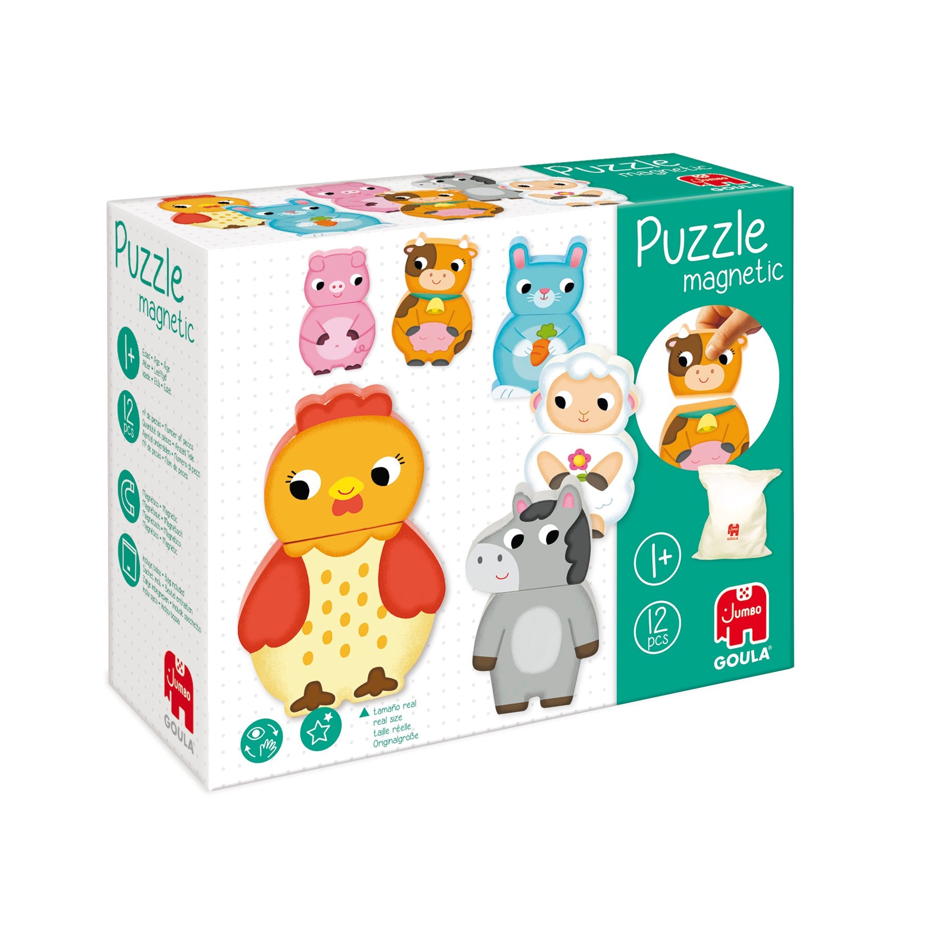 Magnetic Interchangeable Farm Puzzle - product image - Jumboplay.com