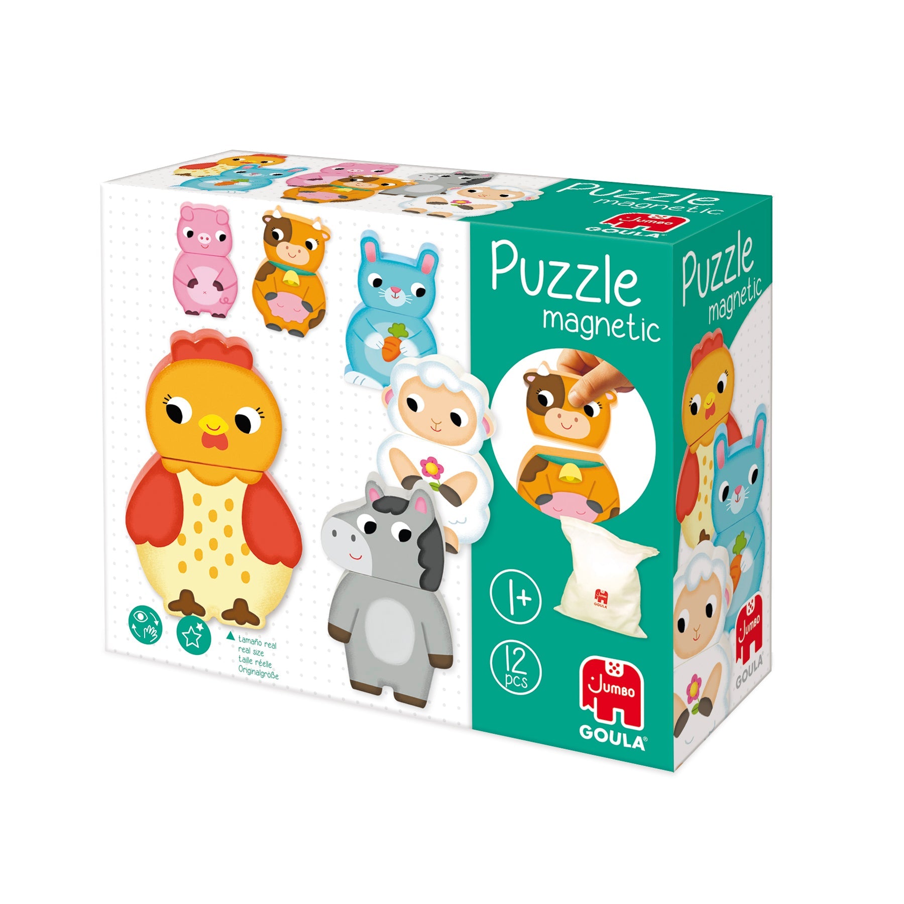 Magnetic Interchangeable Farm Puzzle - product image - Jumboplay.com