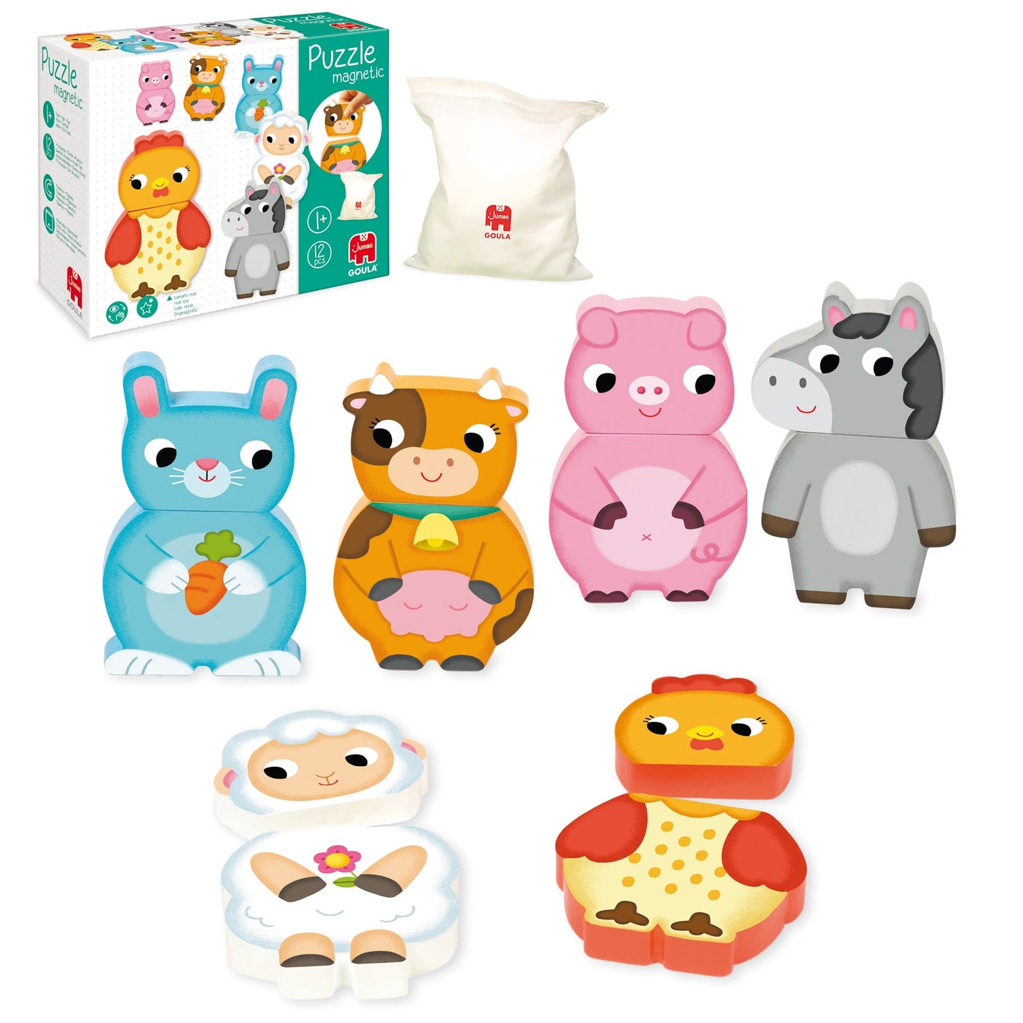 Magnetic Interchangeable Farm Puzzle - product image - Jumboplay.com