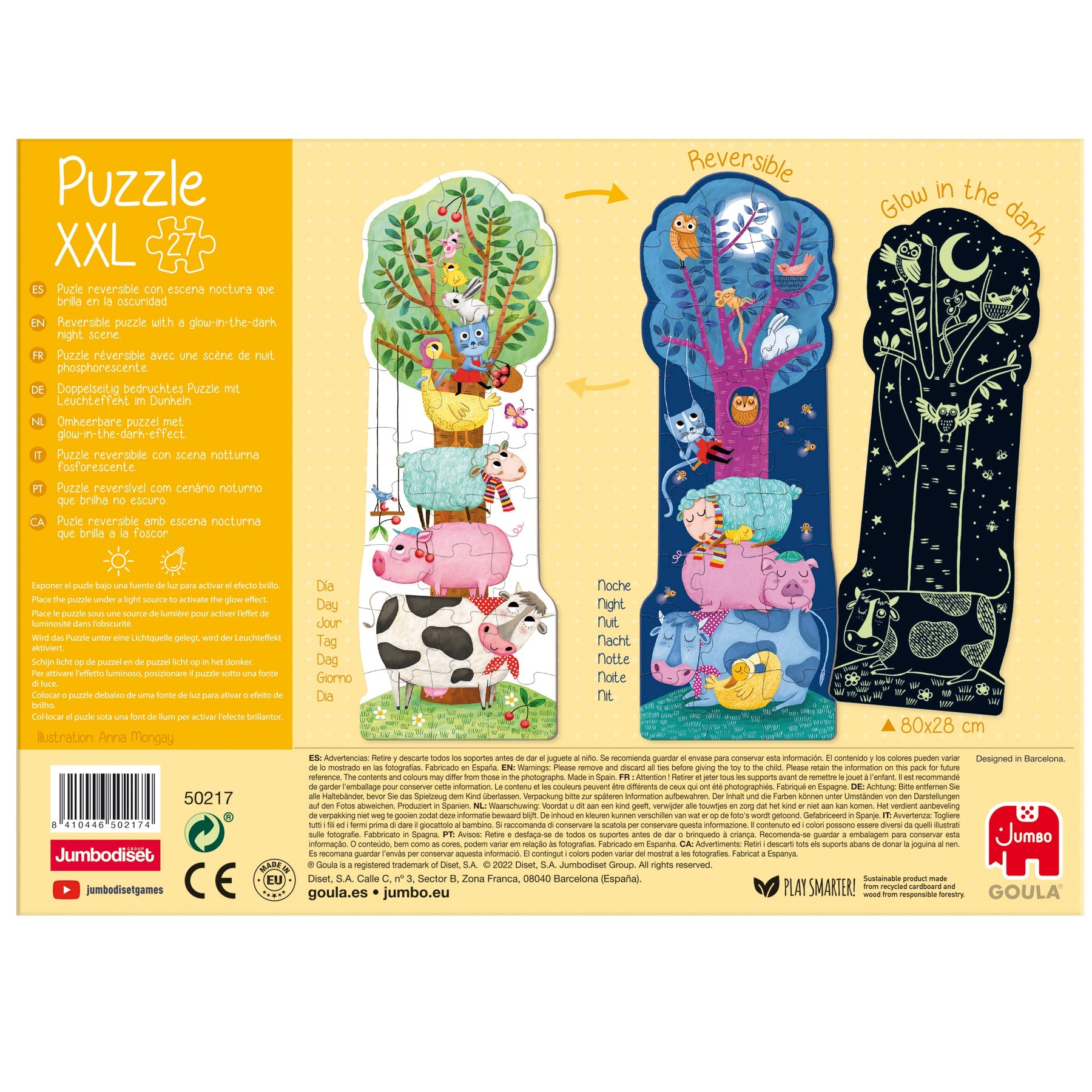 Puzzle XXL - Farm day&night - product image - Jumboplay.com