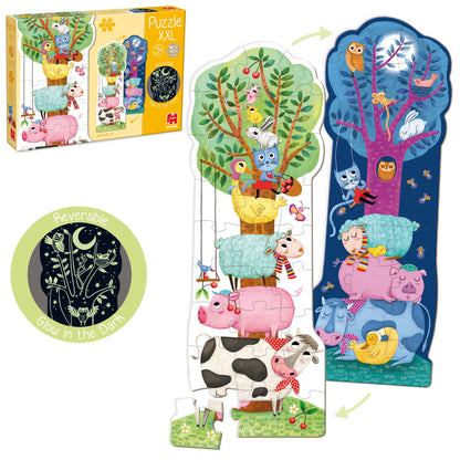 Puzzle XXL - Farm day&night - product image - Jumboplay.com