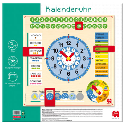 Kalenderuhr Grossformat - product image - Jumboplay.com