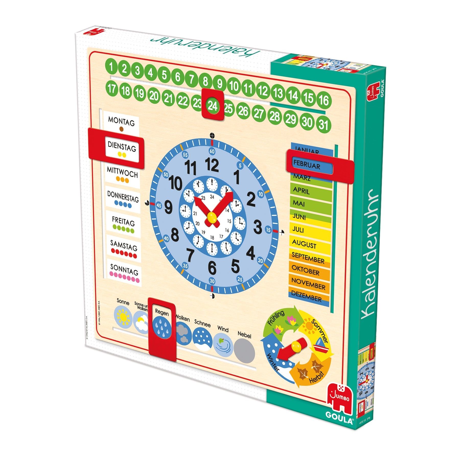 Kalenderuhr Grossformat - product image - Jumboplay.com