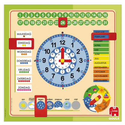 Kalenderklok Grote maat - product image - Jumboplay.com