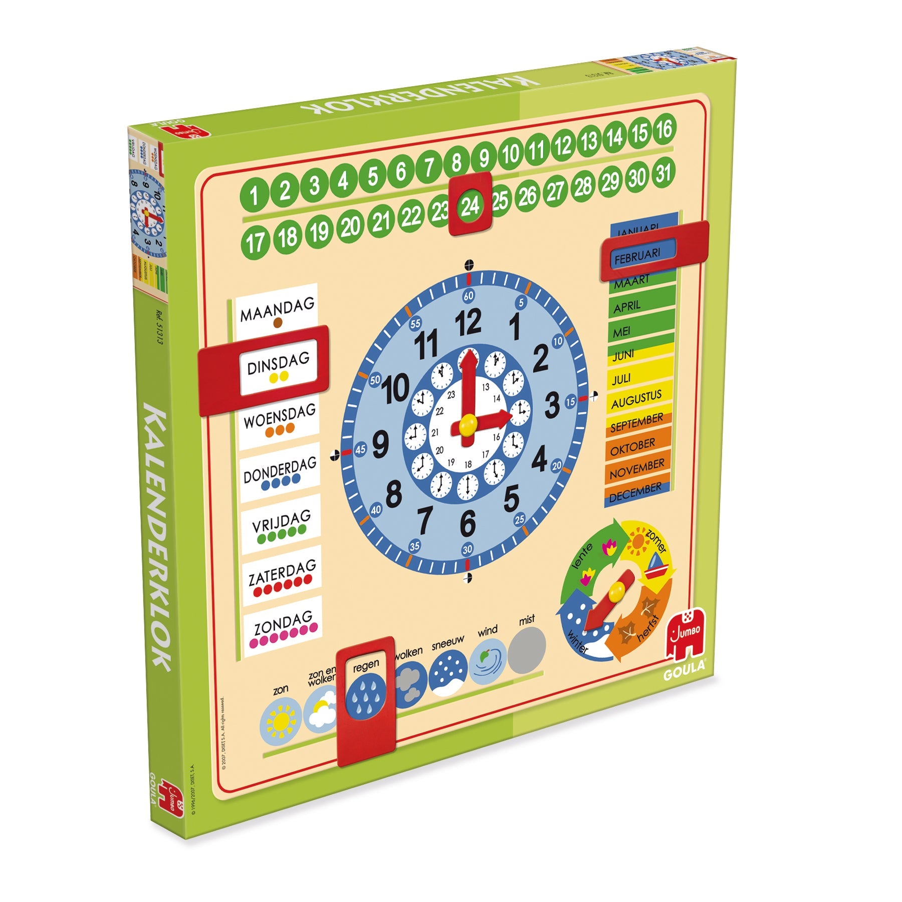 Kalenderklok Grote maat - product image - Jumboplay.com