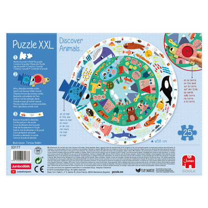 Puzzle XXL Discover Animals - product image - Jumboplay.com