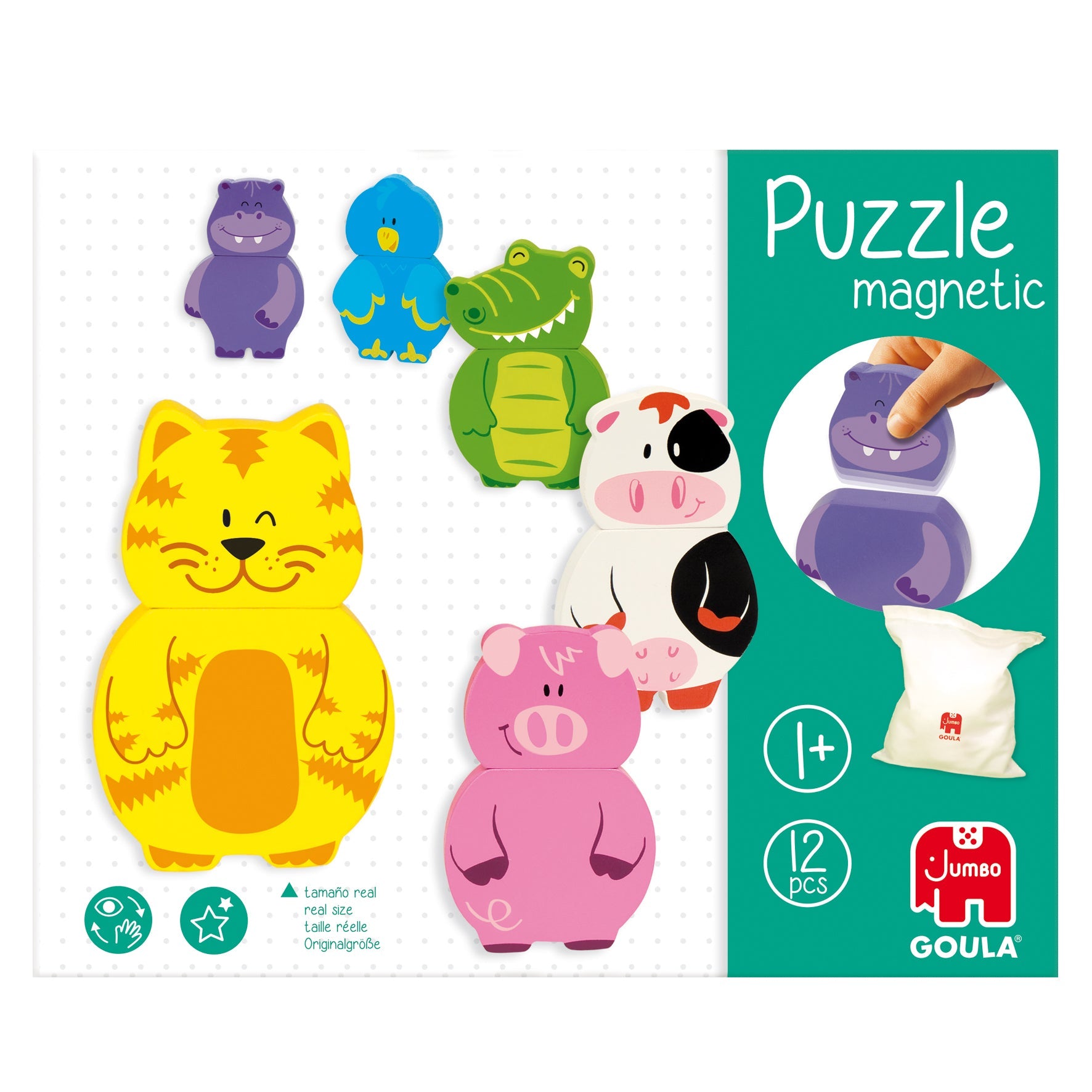 Magnetic Interchangeable Animals Puzzle - product image - Jumboplay.com