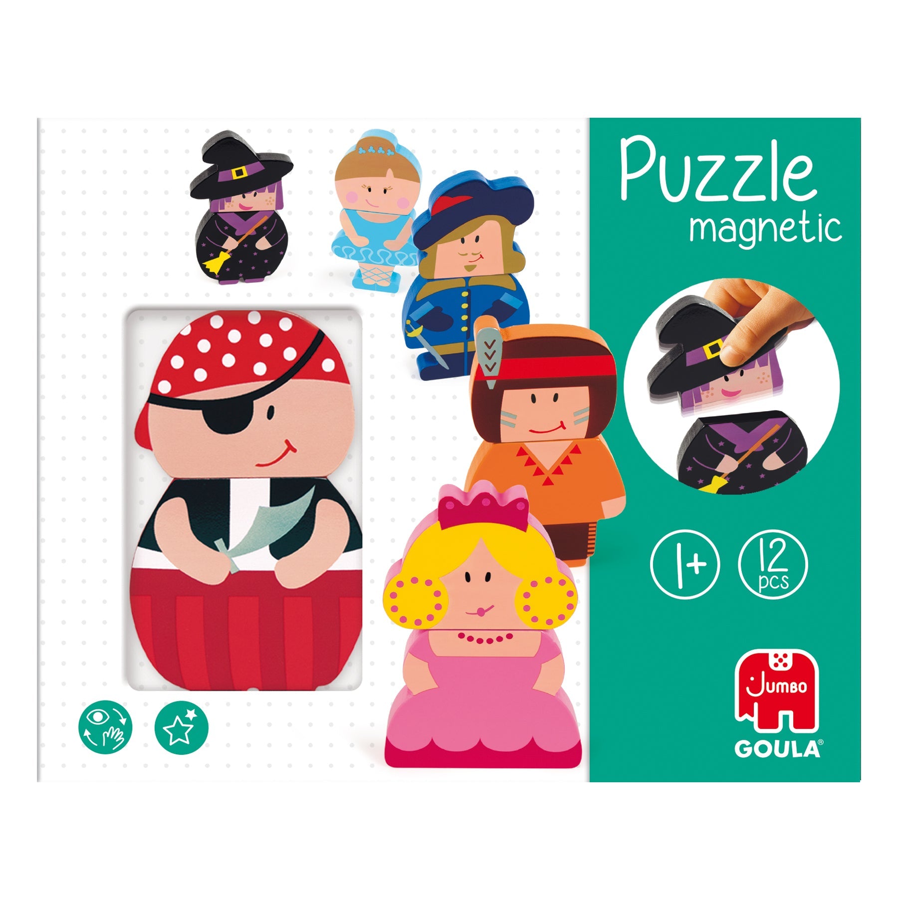 Magnetic Interchangeable Characters Puzzle - product image - Jumboplay.com