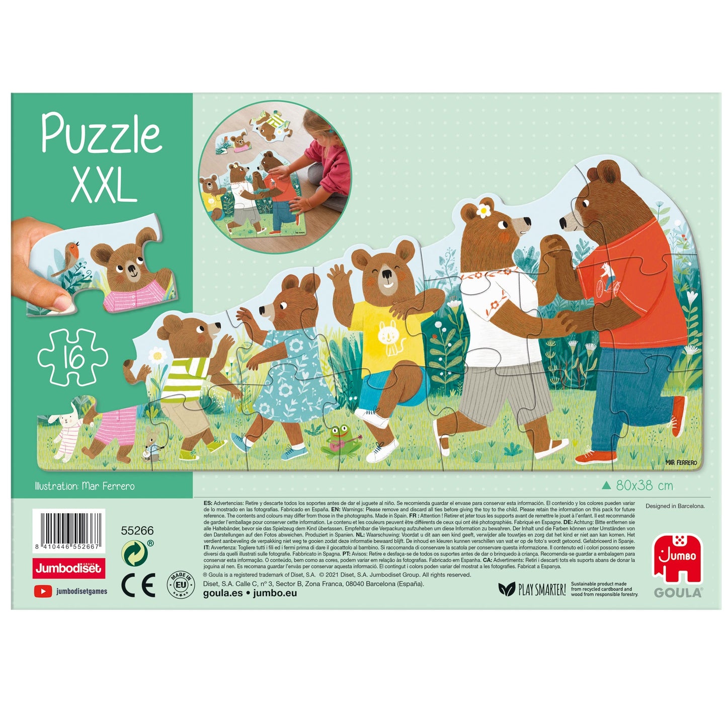 Puzzle XXL Bear Family - product image - Jumboplay.com