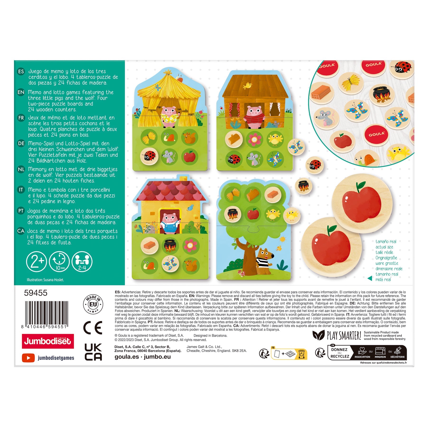 3 Little pigs Memo&Loto - product image - Jumboplay.com