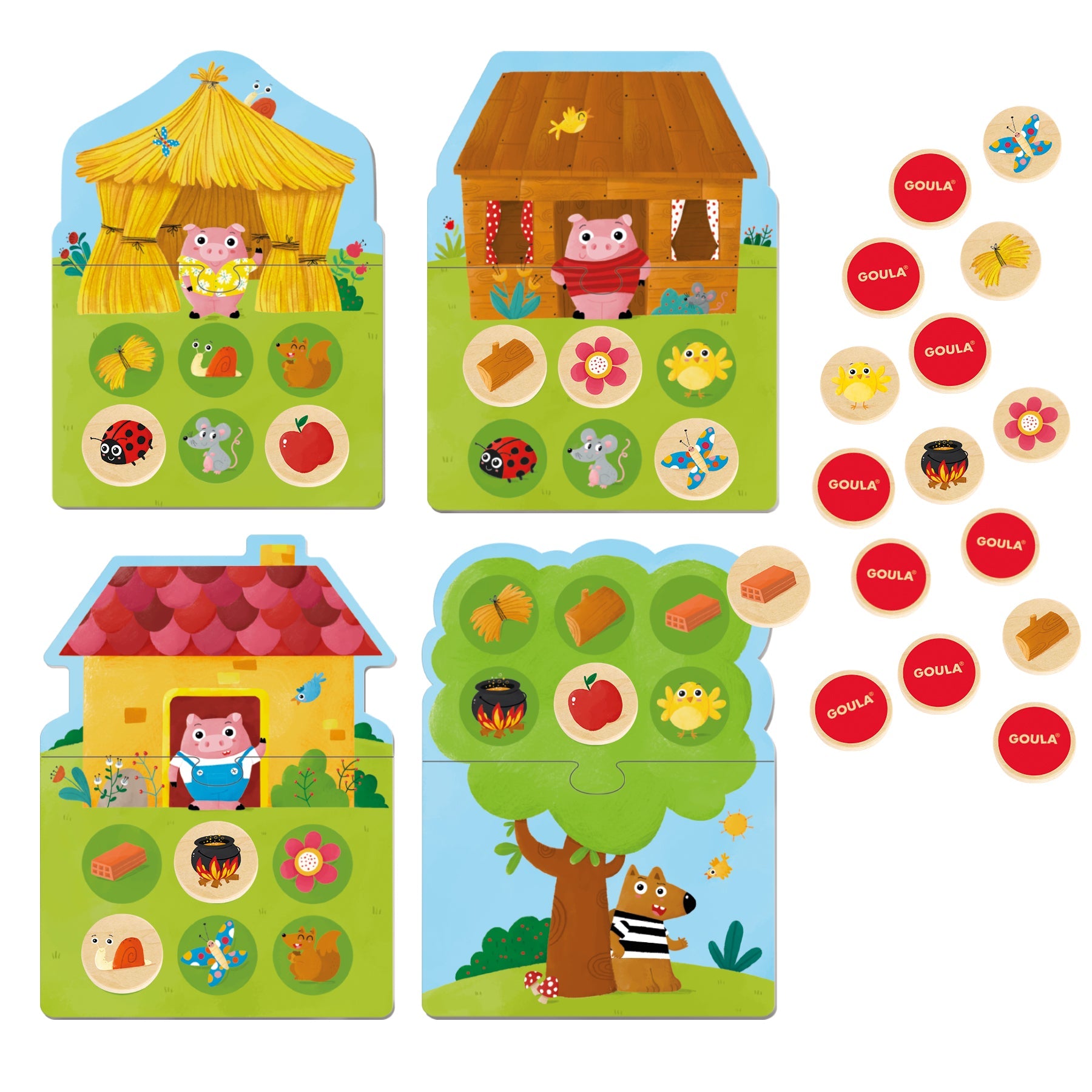 3 Little pigs Memo&Loto - product image - Jumboplay.com